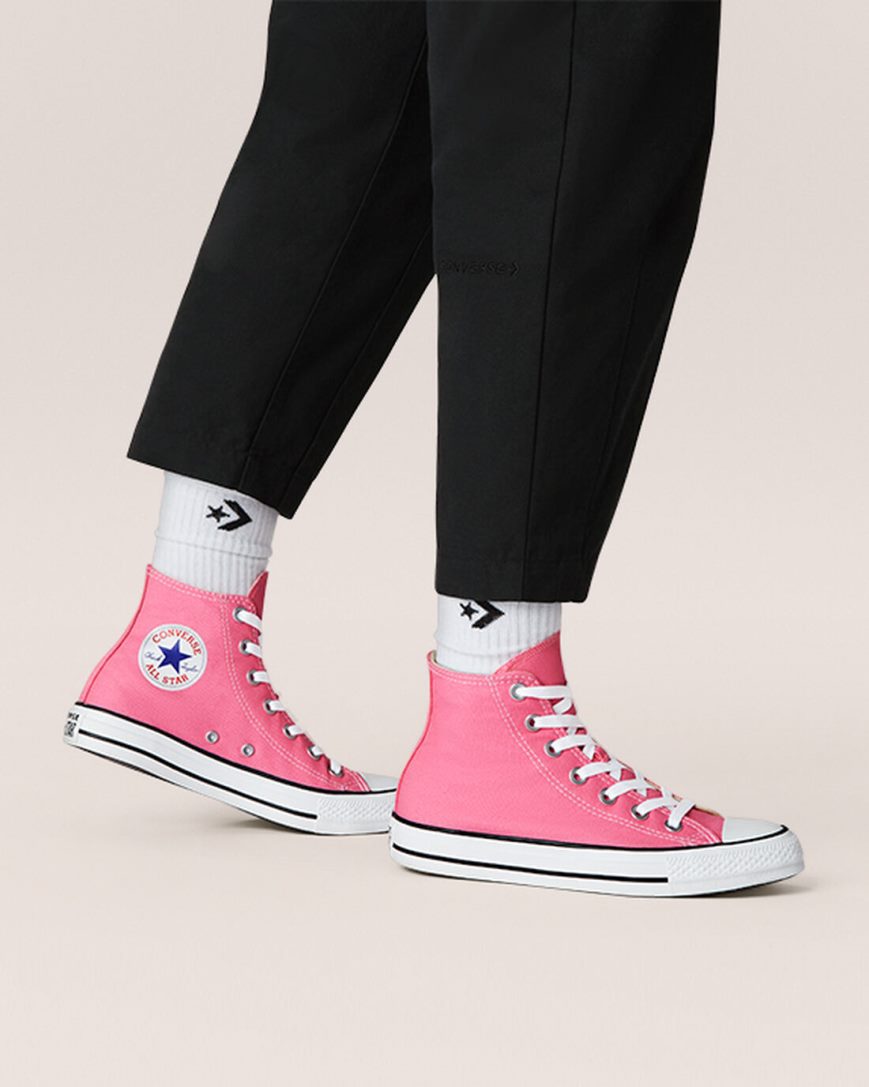 Tenisi Inalti Barbati Converse Chuck Taylor All Star Clasici Roz | RO OWZTU749